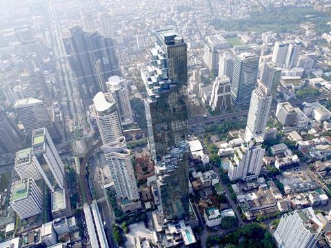 Buro Ole Scheeren's MahaNakhon tower in Bangkok