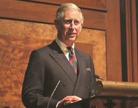 Prince Charles addresses the RIBA