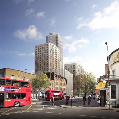 View looking south along Old Kent Road