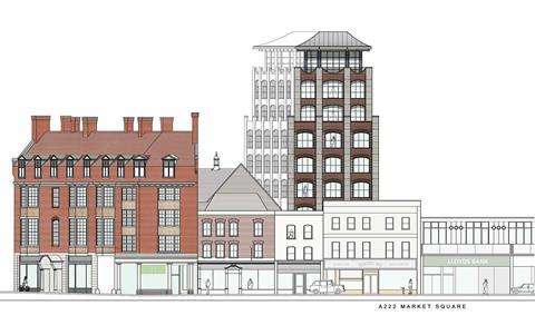 Benedict O'Looney Architects' plan for Bromley's Royal Bell Hotel
