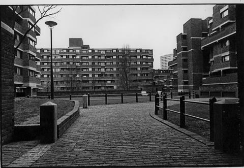 Lillington Street housing scheme (later known as Lillington Gardens) in Pimlico by Darbourne and Darke