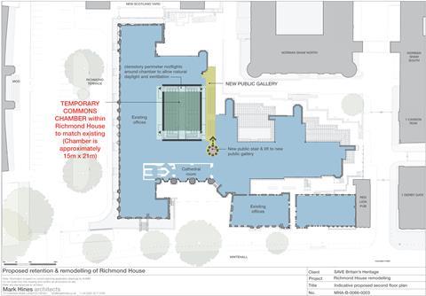 Save Mark Hines temporary Commons Parliament - upper floor plan final