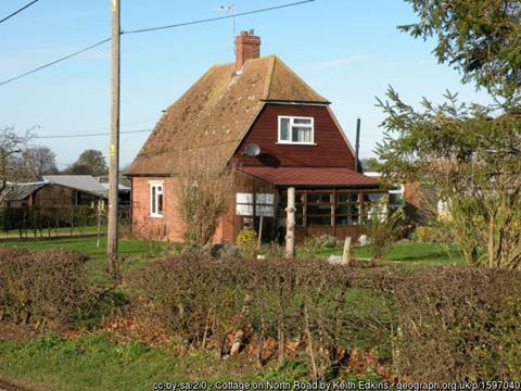 A Land Settlement Association standard cottage on North Road in Abington