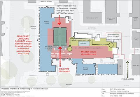 Save Mark Hines temporary Commons Parliament - ground floor plan final