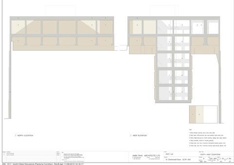 Clerkenwell Close_Amin Taha_206_1511_North+West Elevations Planning Condition_RevB