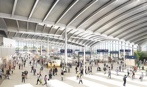 HS2 OOC Station Ground Floor Concourse View