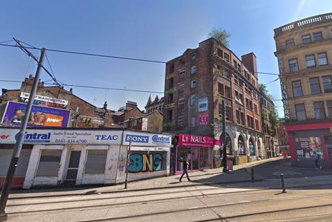 Back Turner Street in Manchester, Seen from Shudehill