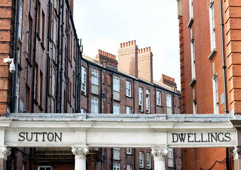 The entrance to the Sutton Estate, Chelsea