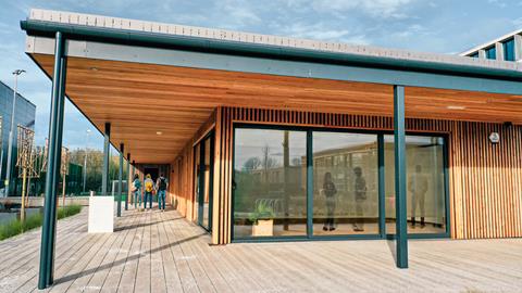 TG Escapes timber frame  sports pavilion at Winnersh Triangle (3)