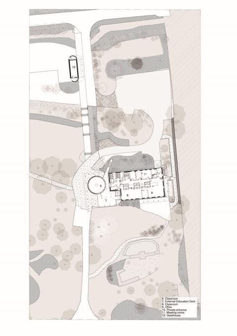 Plan of Architype's South Downs Learning Centre