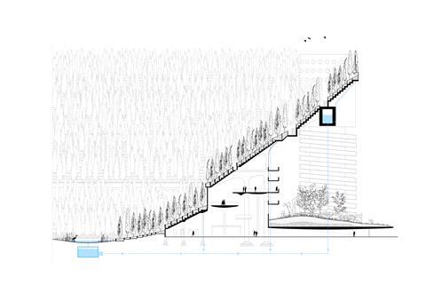 Angelo Renna's drawings for ideas for inside the San Siro Stadium