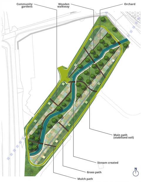 HS2 viaduct Proposed Orchard Plan