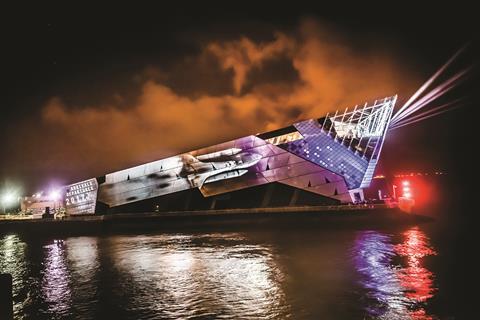 Art installation at Hull's The Deep aquarium, designed by Terry Farrell & Partners