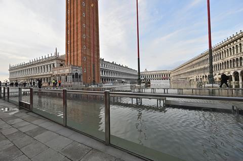 Italy’s Basilica of San Marco glass barrier