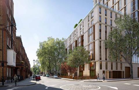 The residential element of Simpson Haugh's Kensington Forum hotel proposals