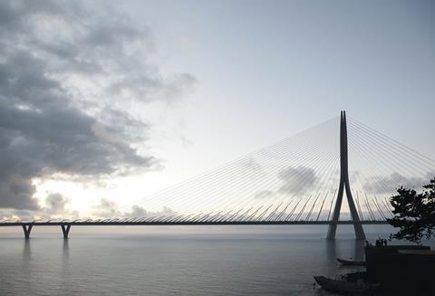 Danjiang Danjiang Bridge by Zaha Hadid Architects, render by MIR