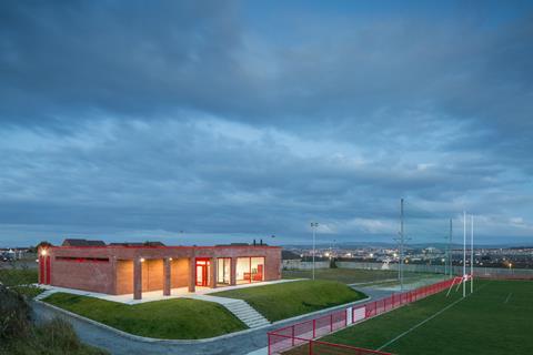 Farren Architects' pavilion at Sean Dolan's GAC in the Creggan area of Derry