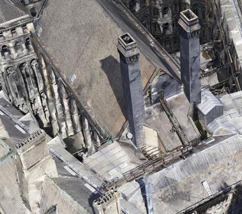 The central block plant deck at Manchester town hall, which would be upgraded as part of Purcell's proposals