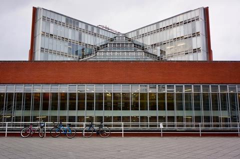 James Stirling's Faculty of History Library at Cambridge University, which has been upgraded to grade II*