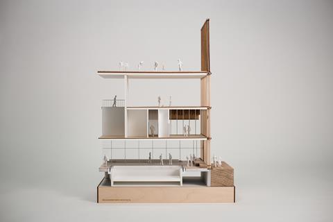 6. Britannia Leisure Centre - FaulknerBrowns Architects - Sectional model