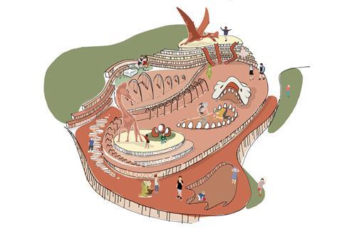 LBR-CPP Dinosaur Play area concept diagram