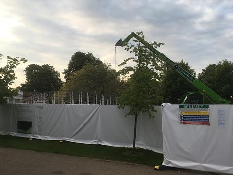 Under construction: Junya Ishigami's 2019 Serpentine Pavilion