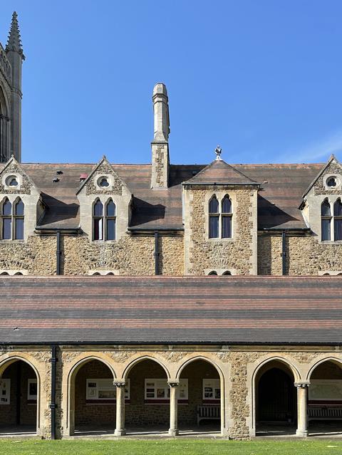 Charterhouse School's distinctive roofing