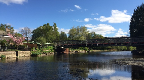 Temporary Pooley bridge