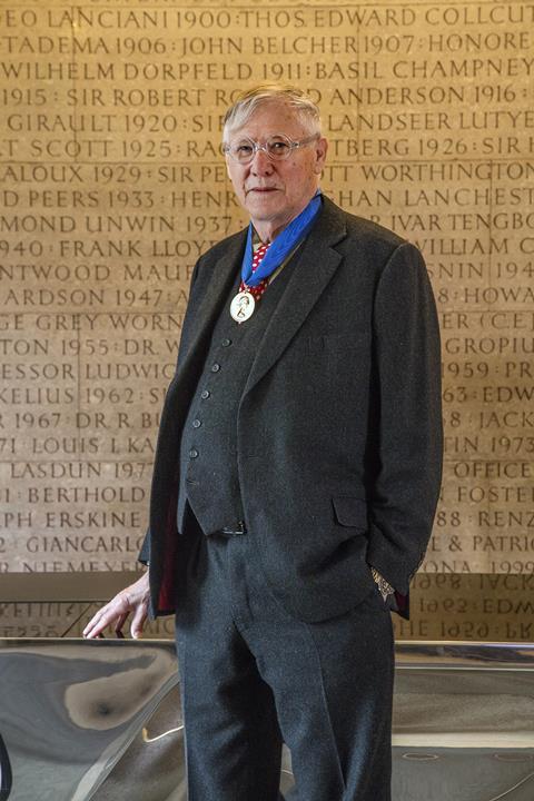 Nicholas Grimshaw receives the RIBA Royal Gold Medal