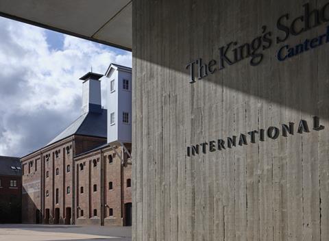 Walters & Cohen Architects’ International College at The King’s School, Canterbury.