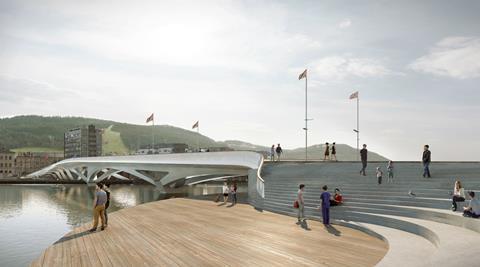 Knight Architects' New City Bridge for Drammen in Norway. The competition-winning design was created in partnership with local practice SAAHA and engineer Degree of Freedom
