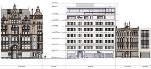 Stephenson Studio and Leach Rhodes Walker's proposals for Pearl Assurance House