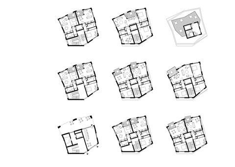 Sergison Bates Wandle tower_278 all plans