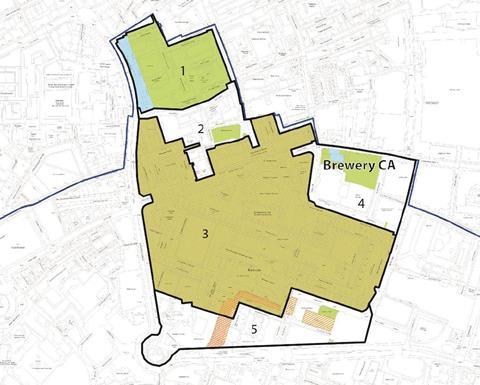 Barbican conservation area footprint