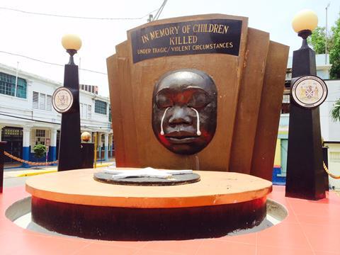 Children's memorial in Downtown Kingston, Jamaica