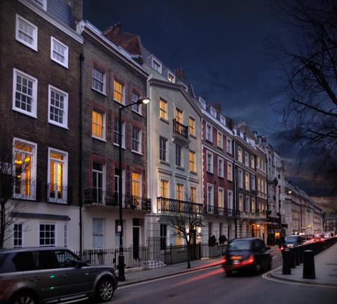 Stanhope Gate Architecture's design for a new apartment building on Upper Brook Street in Mayfair.