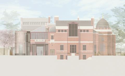 North elevation of BDP’s proposals for Leighton House Museum in west London