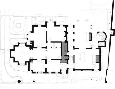 Ground floor plan of BDP’s proposals for Leighton House Museum in west London