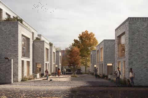 001-Hero-Image-View from Lily Avenue into the proposed mews courtyard–a former hotel rear car park-©Pillar-Visuals