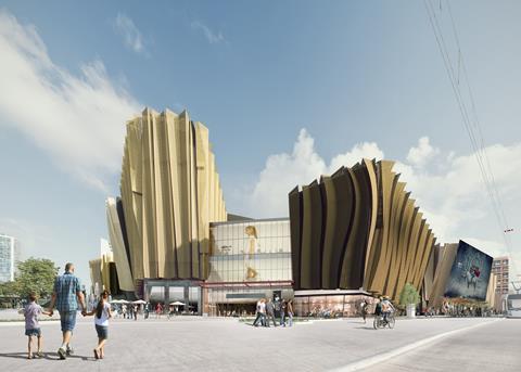 Twelve Architects' plans for a mall and hotel complex in the Russian city of Perm