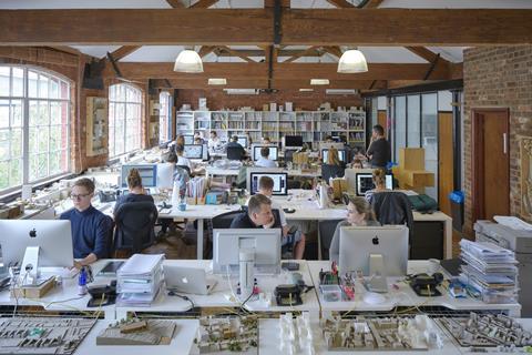 Staff at work in the east London studio of pH+