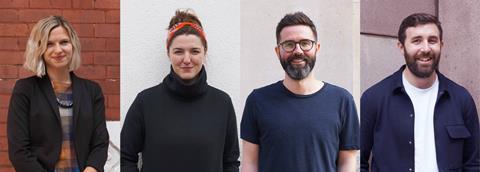 New promotions at pH+: (left to right) Annie Pace, Emma Flanagan,Gavin Henneberry and Toby Crane