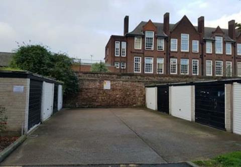 Some of the East End garages that PRP's Hanbury Street proposals would replace
