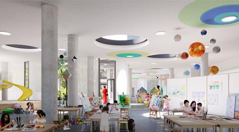 Kindergarten at Walters & Cohen Architects' King’s School Shenzhen International 