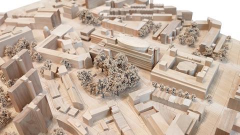 _Coffey Architects_City University Library Extension Plan_Aerial Model