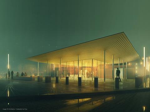 Albert Dock Welcome Pavilion, by K2 Architects