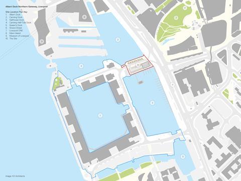 Albert Dock Welcome Pavilion - Site Location Plan
