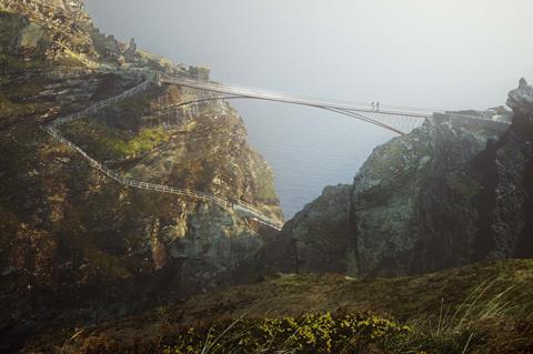 Winning Tintagel Bridge design - William Matthews and Ney