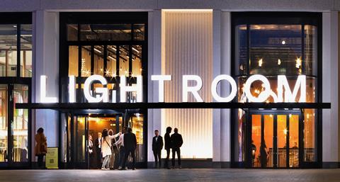 RWK2H4LDTYNPITF_Haworth_Tompkins_Lightroom_exterior_entrance__Philip_Vile