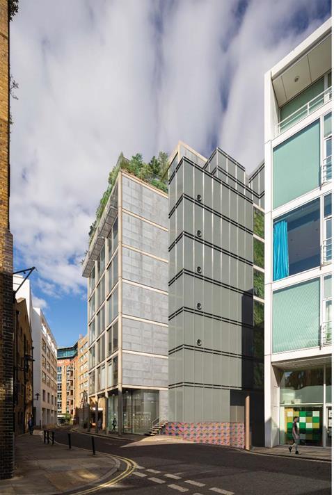 22 Shad Thames by Hopkins - proposed Squires scheme from road CGI Nov 2020